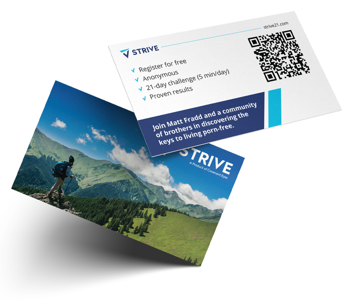 Christian Promotional STRIVE Cards- FREE for a Limited Time – Covenant Eyes  Web Store