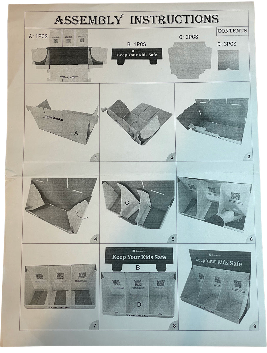 EMPTY Desktop Book Display (Books not included) Covenant Eyes  Store